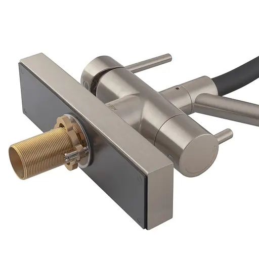 Смеситель для кухни Koer "Водопад" KB-74027-02 с черным силиконовым изливом KR5201 Нержавеющая сталь - фото 7