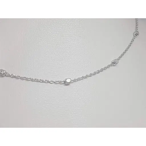 Срібний ланцюжок Аметист Якірне 38053РК 40 - фото 2