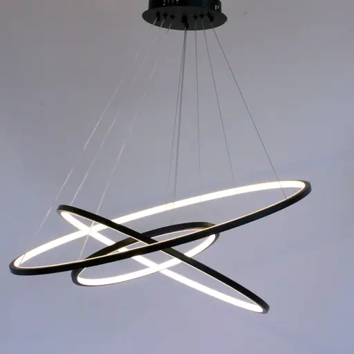 Підвісна люстра Friendlylight Wheel 3 Black FL5125 - фото 1