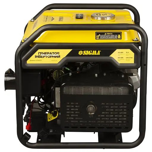 Генератор інверторний SIGMA 5.5/6.0кВт, однофазний, ручний/електро запуск, з виведенням під АВР (5710771) - фото 5