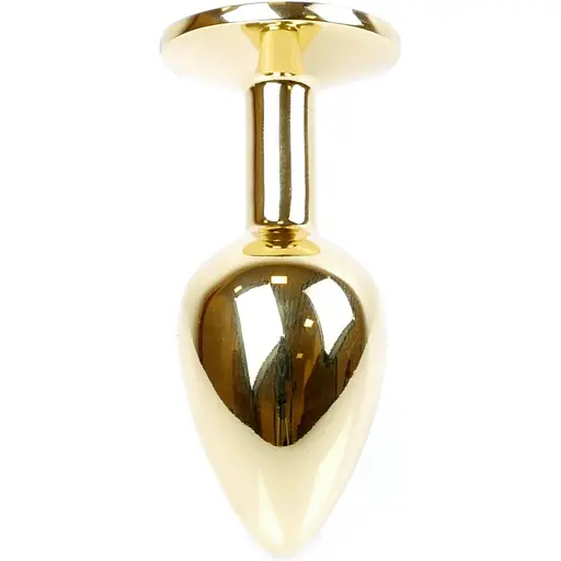 Анальна пробка Boss Of Toys Boss Series - Jewellery Gold Plug Red S, BS6400019, Золотий / Червоний - фото 6