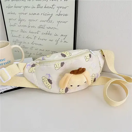 Сумочка-бананка, одне відділення, м’який значок, C68148 (В асортименті) - фото 2