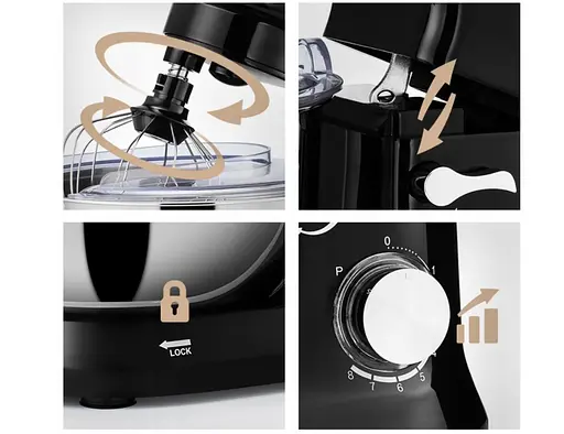 Кухонный комбайн Mozano Compact Chef планетарный 4,5 л 8 скоростей 1700 Вт - фото 9