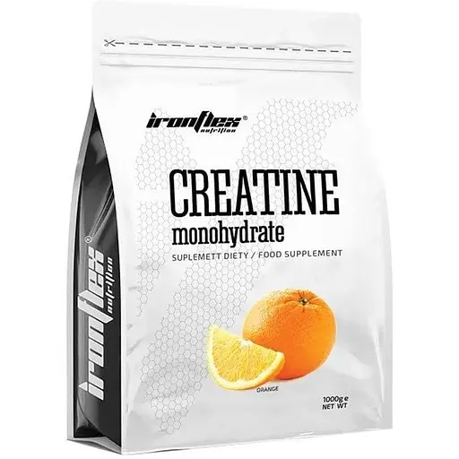Креатин моногідрат IronFlex Creatine Monohydrate, 1 кг - Апельсин