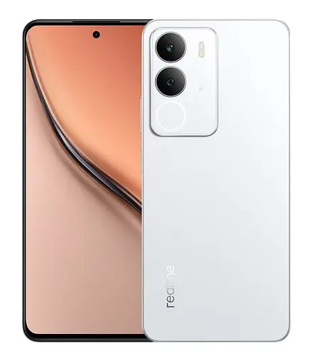 Смартфон realme P3 Lite 4/128GB White с большим экраном для фото и видео