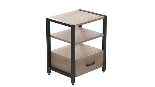 Тумба універсальна Вів'єн 1/1 50x41x40 чорний ДСП Дуб Сан-Марино 16мм FRD-104140 - фото 4