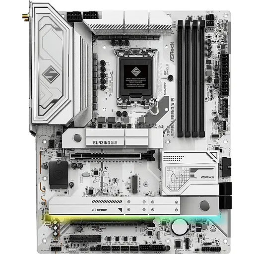 Материнская плата AsRock Z890 Steel Legend WIFI (1851/Z890, 4xDDR5, 2xPCIex16, HDMI/TB4, 4xSATA, 4xM.2, 2.5Glan, 7.1ch - фото 6