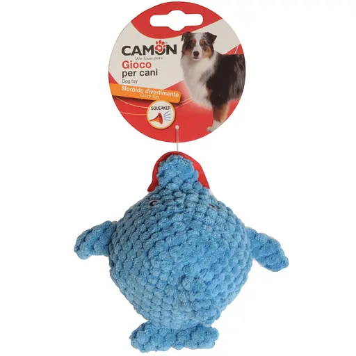 Іграшка для собак Camon акула поліестерова з пищалкою 9 см в асортименті (AH052)