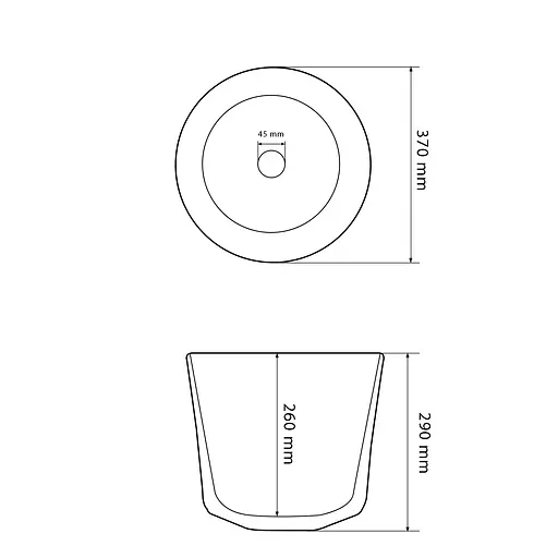 Умивальник VBI Prazzo white накладний VBI-016604, Білий - фото 4