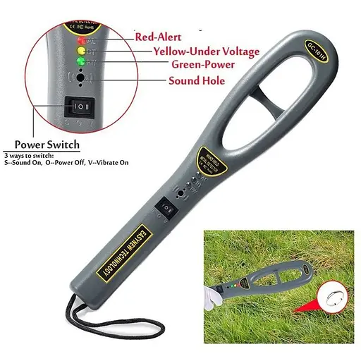 Ручной досмотровый металлоискатель - металлодетектор Easynew GC101H - фото 5