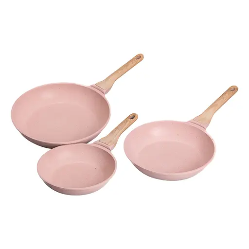 Набор универсальных сковородок ⌀ 20/24/28 см MGC алюминиевый с антипригарным покрытием 1,2/2/3 л. - фото 5