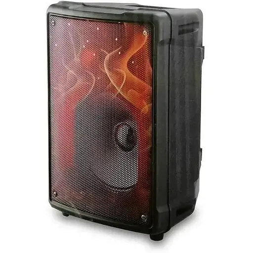 Портативна колонка UKC RX-8133 Акустична система 30Вт RGB підсвічування 2x8" 2400mAh Чорний - фото 1