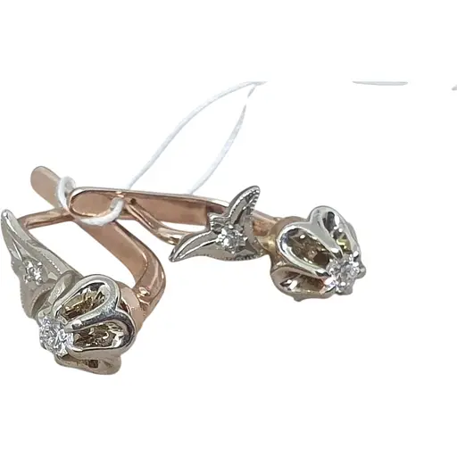 Золоті сережки Гаразд з діамантами. 3032700