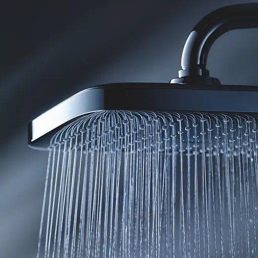 Лейка для верхнего душа с держателем Grohe Tempesta 250 Cube 26687000, Хром - фото 6