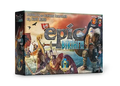 Настільна гра ІгроКіт Tiny Epic Вікінги (Tiny Epic Vikings) (укр.) (ВР_ТЕВ)