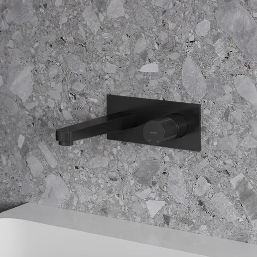 Змішувач для умивальника прихованого монтажу Omnires Contour antracite CT8015AT Чорний матовий - фото 2