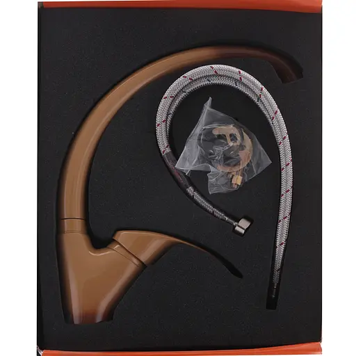 Смеситель для кухни Haiba Mars 011 коричневый HB0262 Коричневый - фото 2