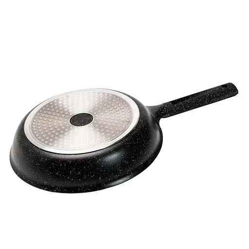 Сковорода антипригарная с крышкой Haus Roland ⌀ 29см алюминиевая сковорода 2л Черная - фото 2