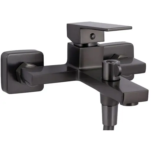Смеситель для ванны Qtap Gemini QTGEM259GMB45684 Gunmetal Black PVD - фото 1