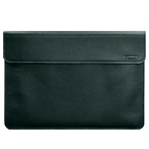 Шкіряний чохол-конверт BlankNote на магнітах для MacBook 15 дюйм Зелений - фото 5