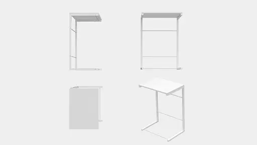 Столик Терри Ferrum-decor 650x440x330 Белый металл ДСП Белый 16 мм (FRD-104655) - фото 7