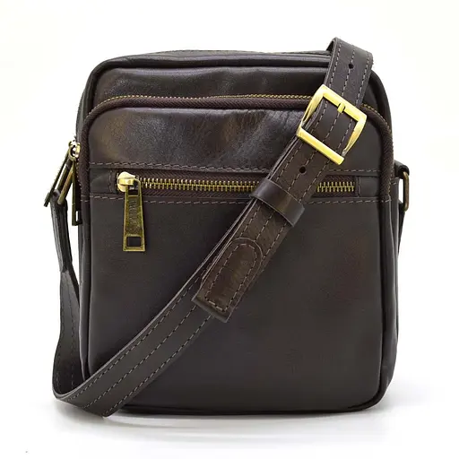 Кожаная мужская сумка через плечо TARWA 22х17,5х6,5 см nsa0001271 - фото 1