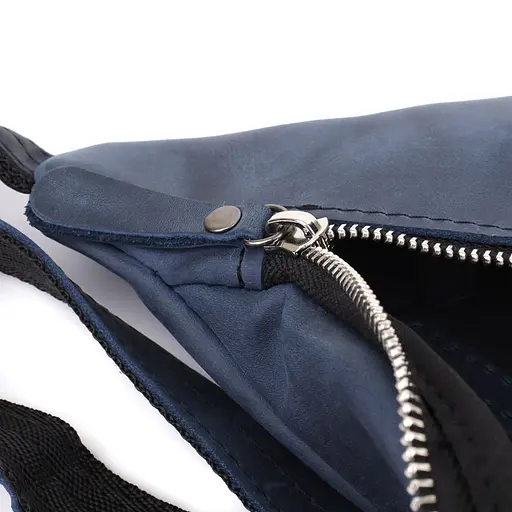 Чоловіча бананка відмінної якості з натуральної шкіри вінтажної SHVIGEL 34х14х7 см sum0027445 - фото 7