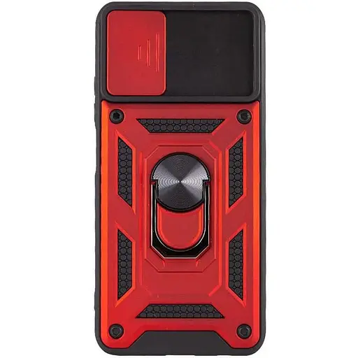 Чехол Ummi Camshield Serge Ring для Xiaomi Redmi Note 11 Pro 4G/5G/Note 11E Pro/ 12 Pro 4G Красный - фото 2