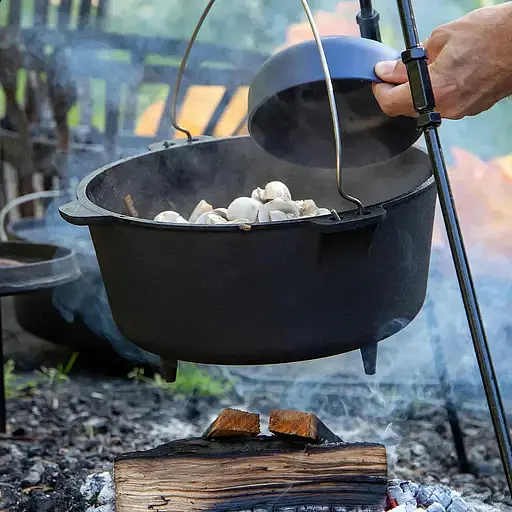 Котел с крышкой Bo-Camp Dutch Oven Cast Iron Black 31 см 7.1 л (DAS303291) - фото 4