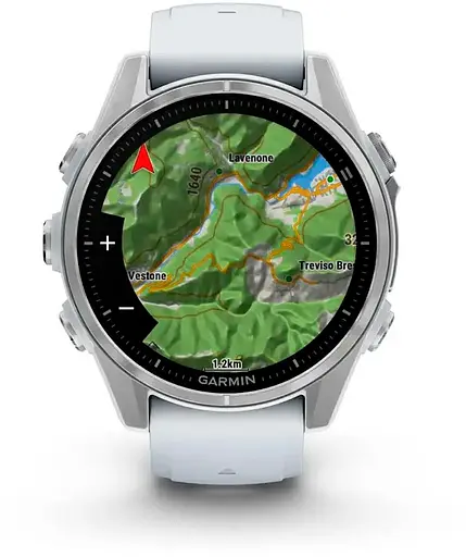 Смарт-годинник Garmin Fenix 8 43mm AMOLED Silver with Whitestone Silicone Band (010-02903-00) - фото 6