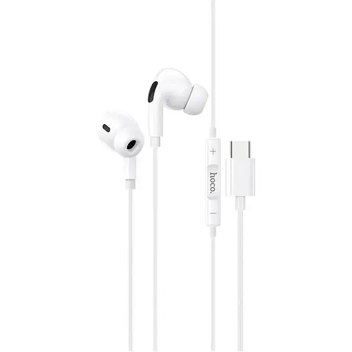 Навушники Hoco M83, вакуумні, Type-C, 1.2m, білі, з функцією DAC