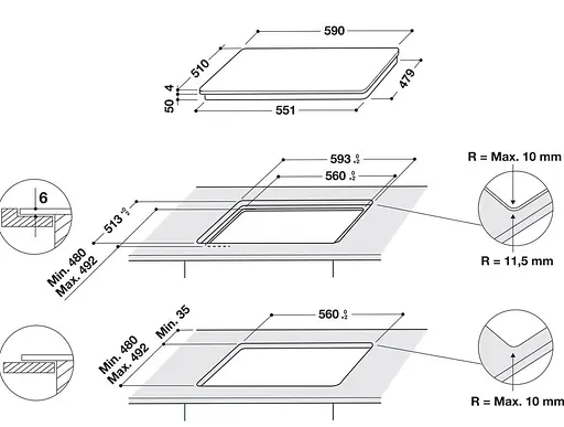 Варочная поверхность электрическая Whirlpool WLB 3360NE - фото 2