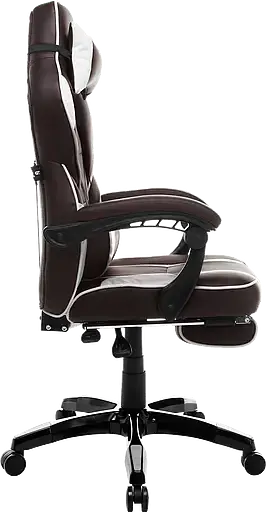 Геймерское кресло GT Racer коричневое с белым (X-2749-1 Dark Brown/White) - фото 4