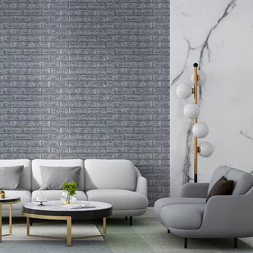 R017-2-20 Панель стеновая в рулоне 3D 700х19600х2мм Серебро SW-00002278 - фото 6