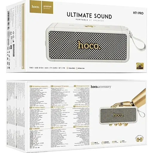 Портативна акустика Hoco HT1 Pro Paint White [154320] - фото 4