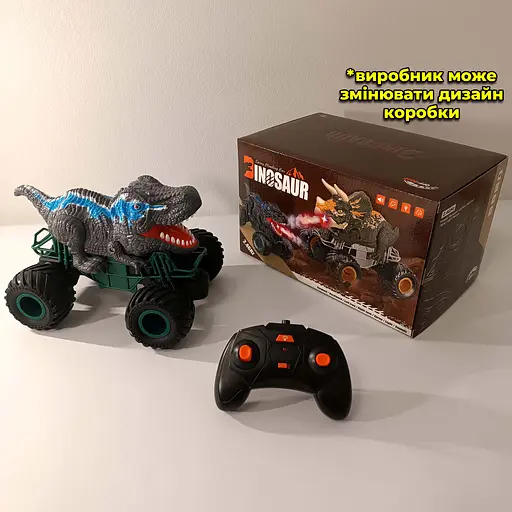 Машинка Динозавр на радиоуправлении. Пускает водяной пар с подсветкой. Вездеход - фото 12