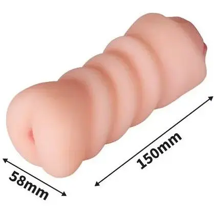 Двухсторонний мастурбатор Pocket Anal Stroker Adriana Flesh - фото 2