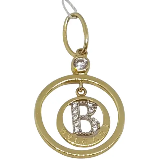 Золота підвіска Столична Ювелірна Фабрика з фіанітами. 423064Ж