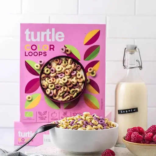 Уцінка. Сніданок сухий Turtle Кольорові кільця, органічний, без глютену 300 г - фото 2