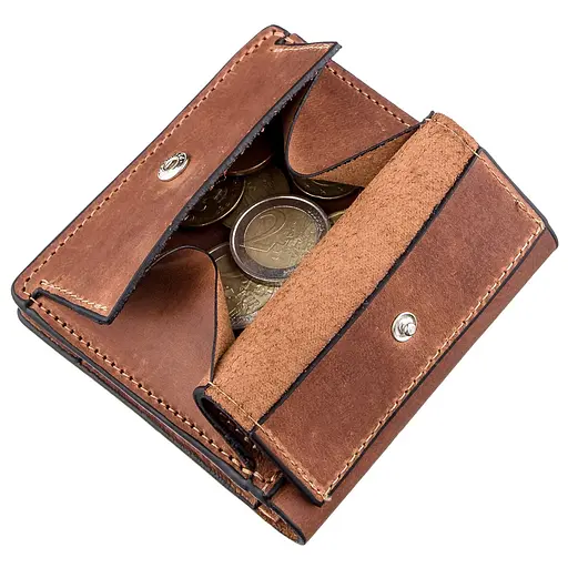 Кожаный портмоне Grande Pelle 10х9.5х1.5 см acs0015763 - фото 5