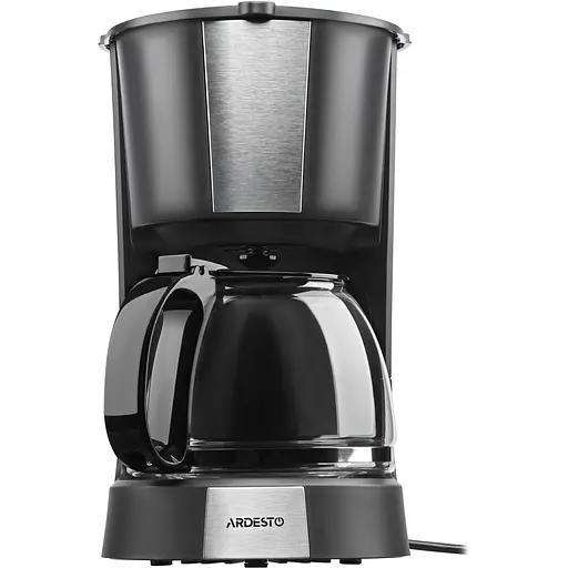 Кофеварка Ardesto капельная FCM-D2100, 1.2 л молотая черно-серебристая - фото 2