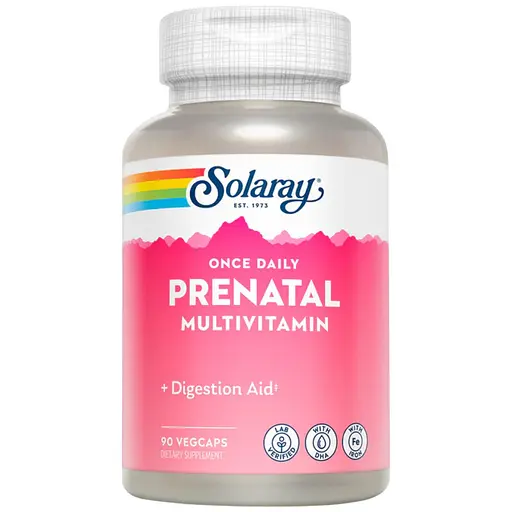Комплекс витаминов Solaray Once Daily Prenatal Multivitamin 90 капсул