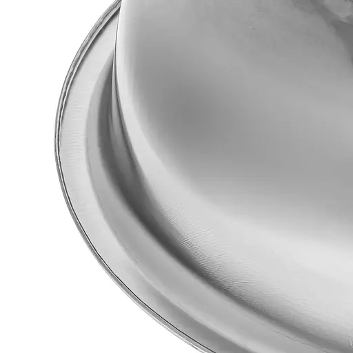 Таз круглий із харчової нержавіючої сталі Ø33 см H9.5 см 6 л Interos Сірий 87608 - фото 5