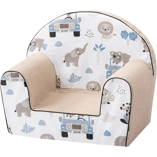 Кресло детское FreeOn Bubaba Safari trip, white - beige - фото 1