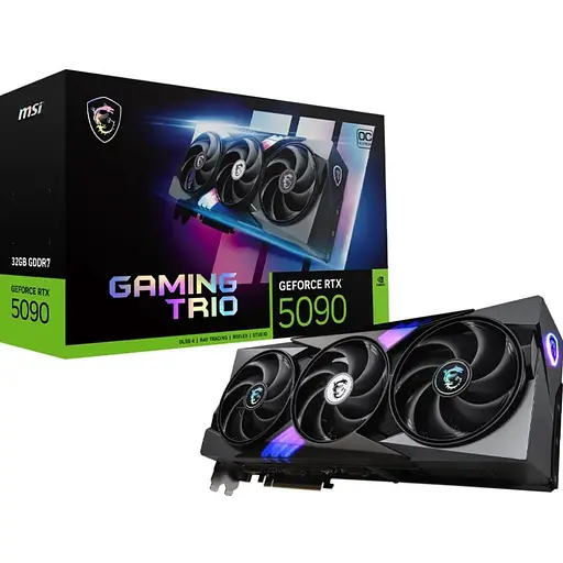 Видеокарта MSI GeForce RTX 5090 32 GB GAMING TRIO OC (G5090-32GTC) UA [127272]