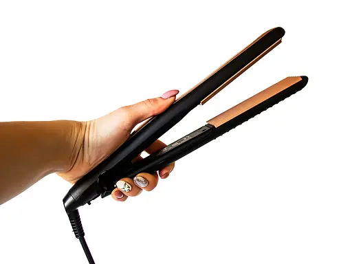 Профессиональная плойка-гофре для прикорневого объема волос Gemei 2955 мелкий гофре турмалин - фото 5