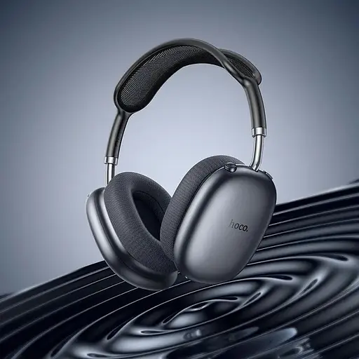 Навушники бездротові Hoco W55 Plus happiness ANC noise reduction сірі - фото 4