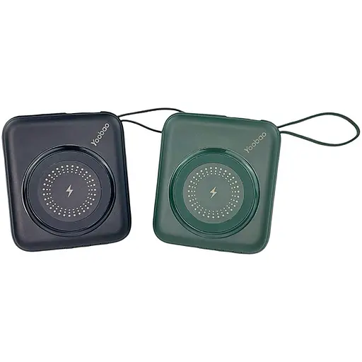 Міні-повербанк Yoobao з кабелем та швидкою зарядкою 10000 мАг 20w W1 PD+QC Magsafe Темно-синій - фото 5