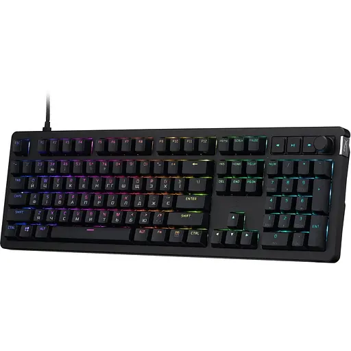 Клавіатура HyperX Alloy Rise 106key, Red, USB-A, EN/UA, RGB, чорний (7G7A3AA) - фото 2