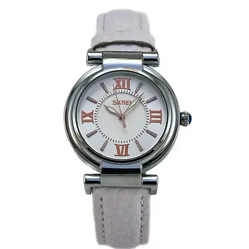 Женские классические часы Skmei 9075 Elegant (Белый) - фото 2